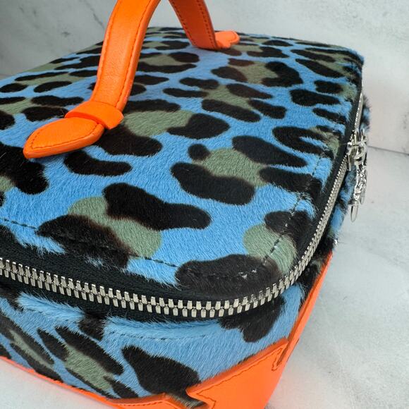 Chrome Hearts Jewelry Case  St Barth Exclusive Leopard Pony Hair Box Bag Clutch - Picture 16 of 16